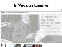 Tablet Screenshot of inveritatelibertas.com